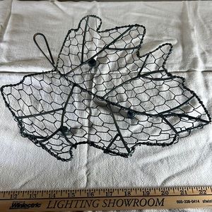 Metal Leaf Basket